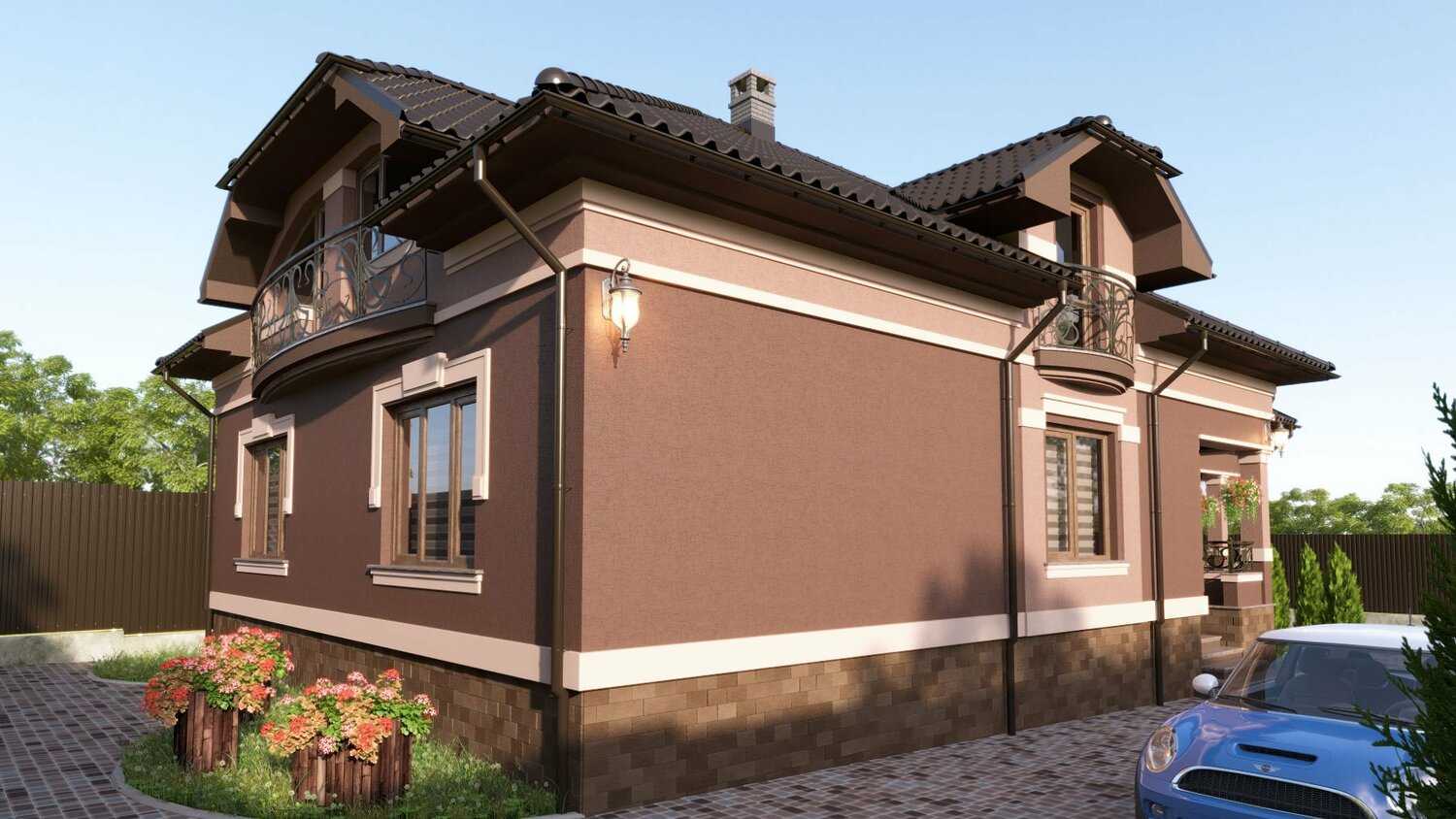 Грамотный подбор цвета фасада дома. принципы и советы