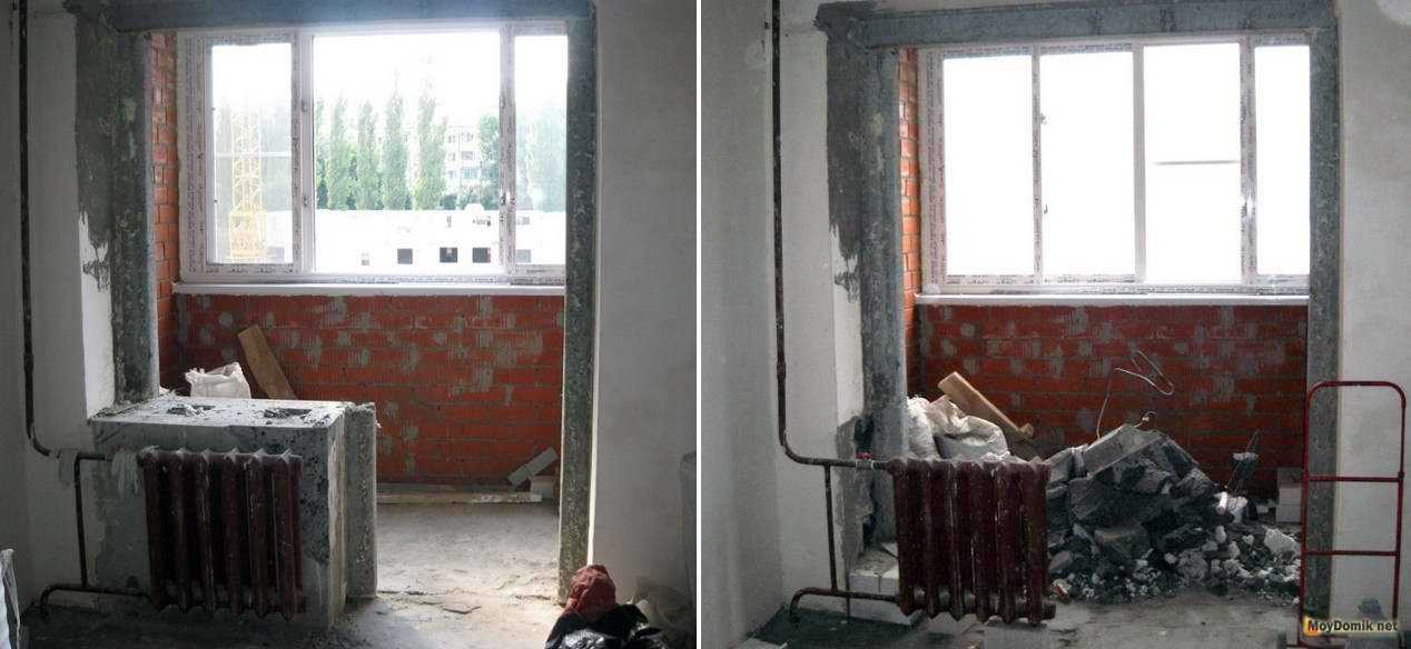Можно ли сносить стену между балконом и комнатой: советы