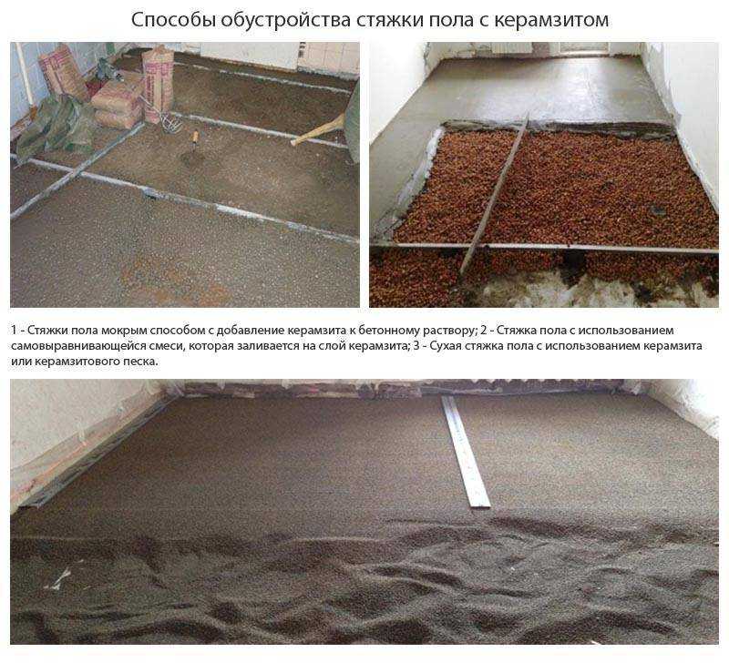 Как сделать мокрую стяжку пола