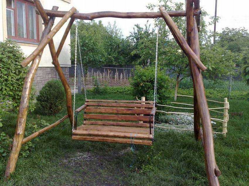 Садовые качели своими руками: чертежи с размерами, фото и пошаговые инструкции