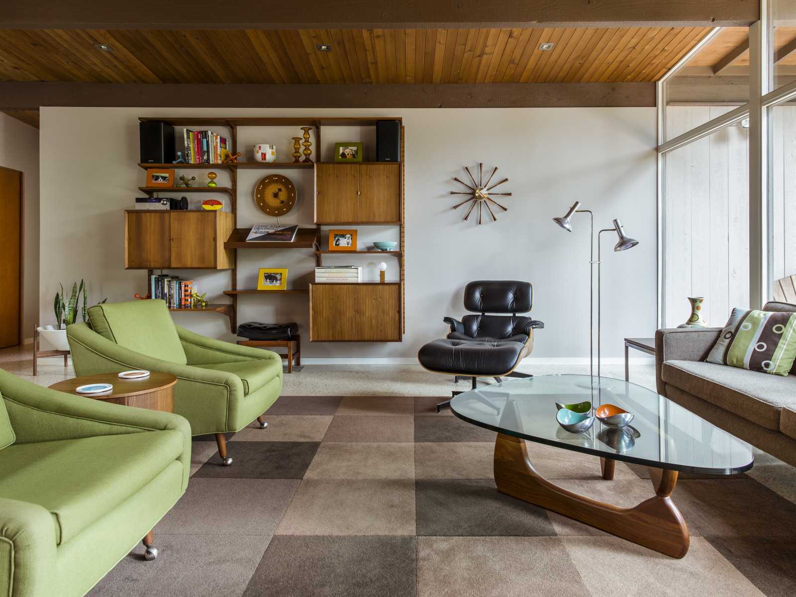 Стиль Mid century мид сенчури modern в интерьере реальные фото и идеи
