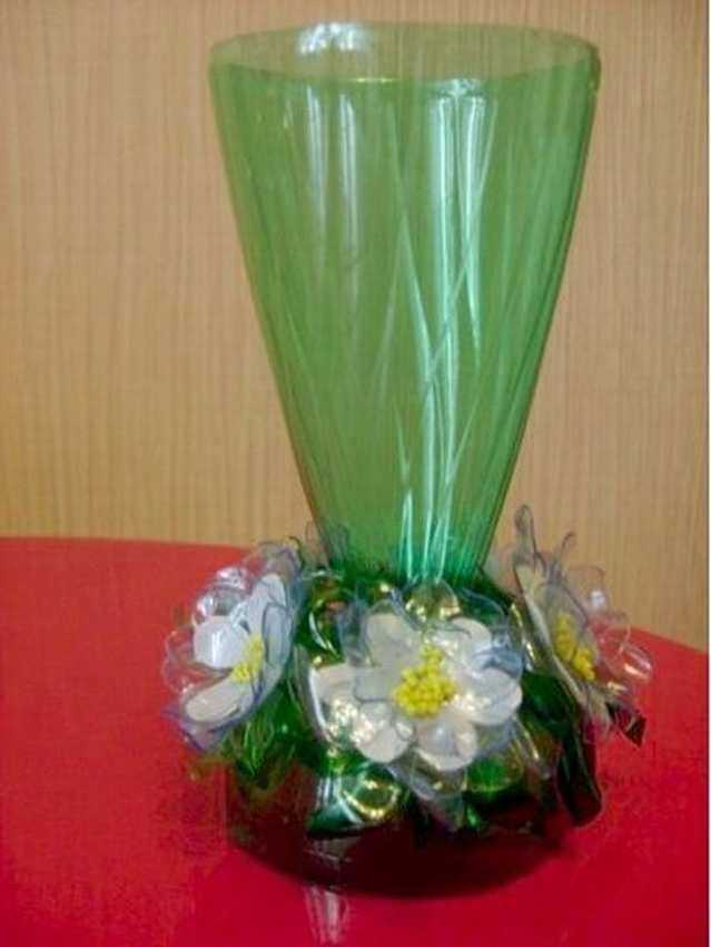 Вазы из пластиковых бутылок своими руками: мастер-классы с пошаговым описанием