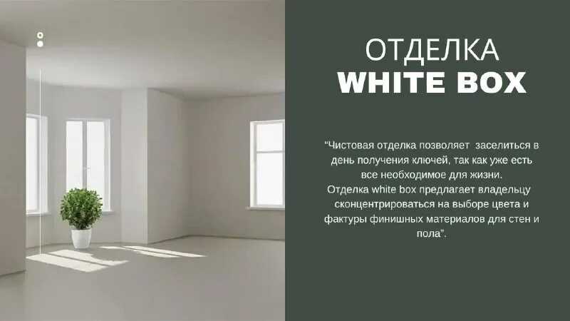 Что такое предчистовая отделка white box что она включает и нужно ли покупать квартиру с таким ремонтом Плюсы и минусы технологии Вайт Бокс по отзывам дизайнеров интерьера и владельцев квартир